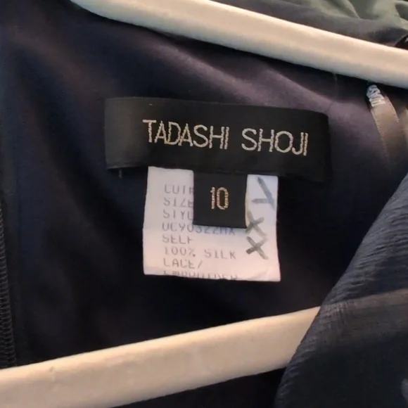 sachin and babi light blue dress Tadashi Shoji Embroidered Cap-Sleeve Illusion Dress main image 0